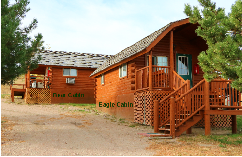 Eagle and Bear log cabin
